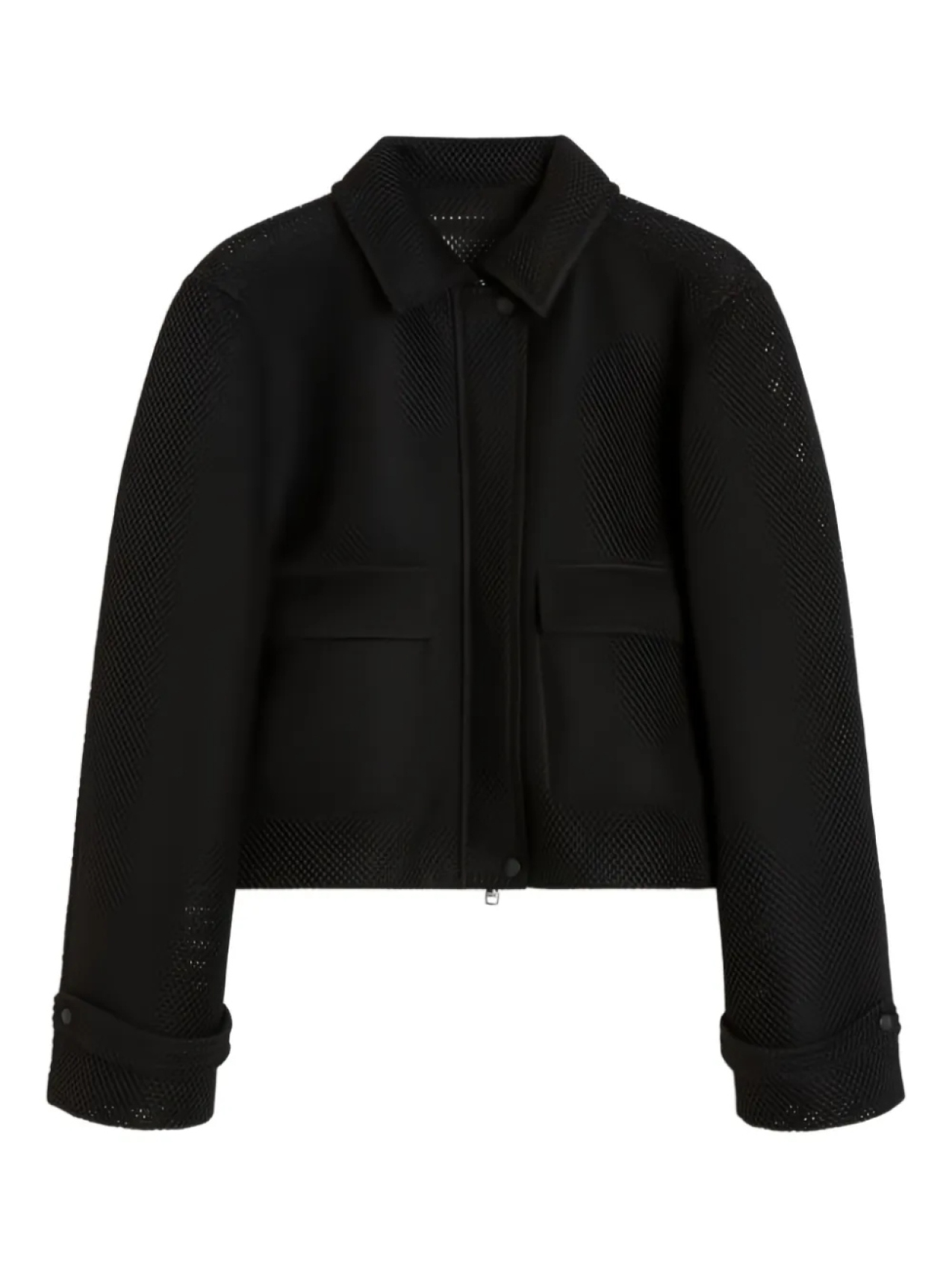 

Max Mara куртка с сетчатыми вставками, черный