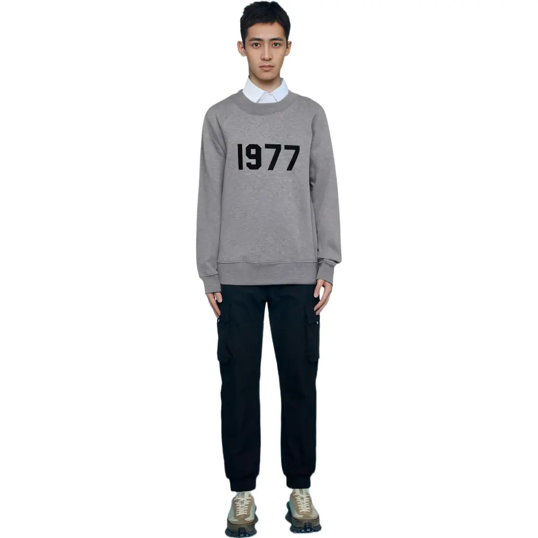 SS22 Толстовка унисекс темно-овсяная Fear Of God Essentials, серый — фото 4