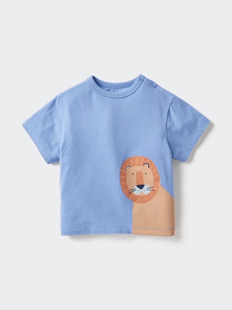

Футболка joy of print dry с круглым вырезом Uniqlo, цвет 64 синий