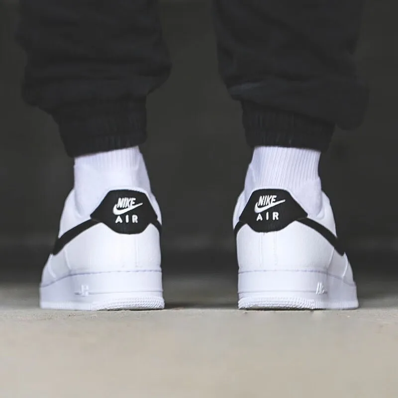 Nike Кроссовки Air Force 1 Low White Black GS — фото 4