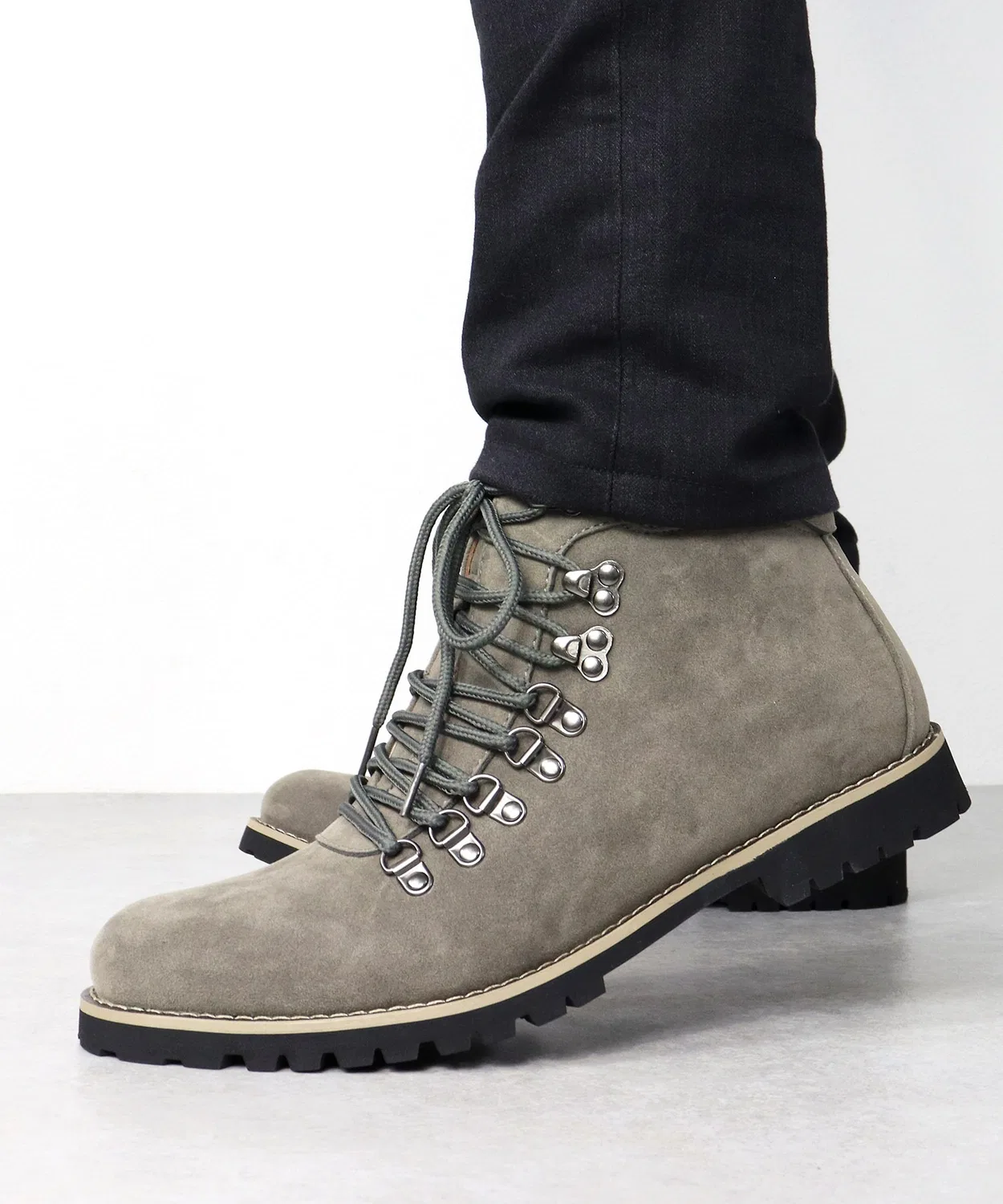 Ботинки горные Casual Mountain Boots из синтетической кожи серые