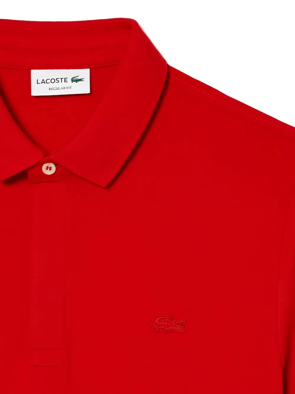 Поло из пике стандартного кроя Lacoste, красный — фото 2