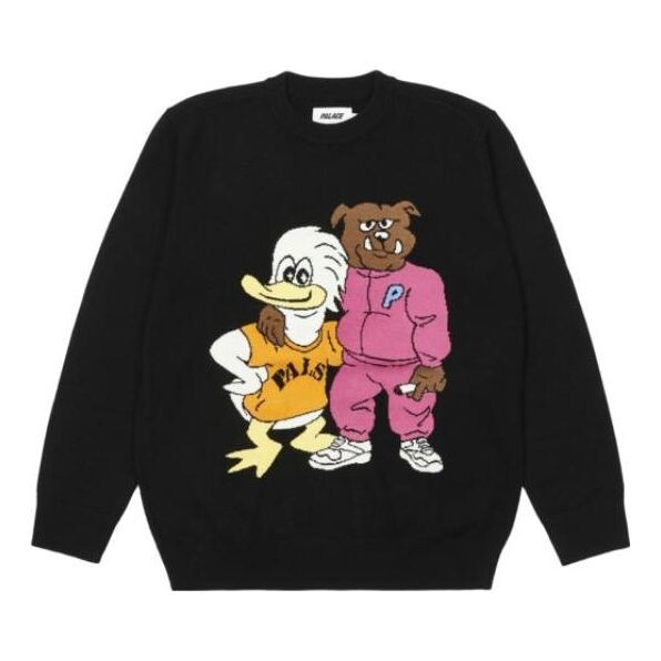 

Футболка dog and duck knit long sleeve 'black' Palace, черный