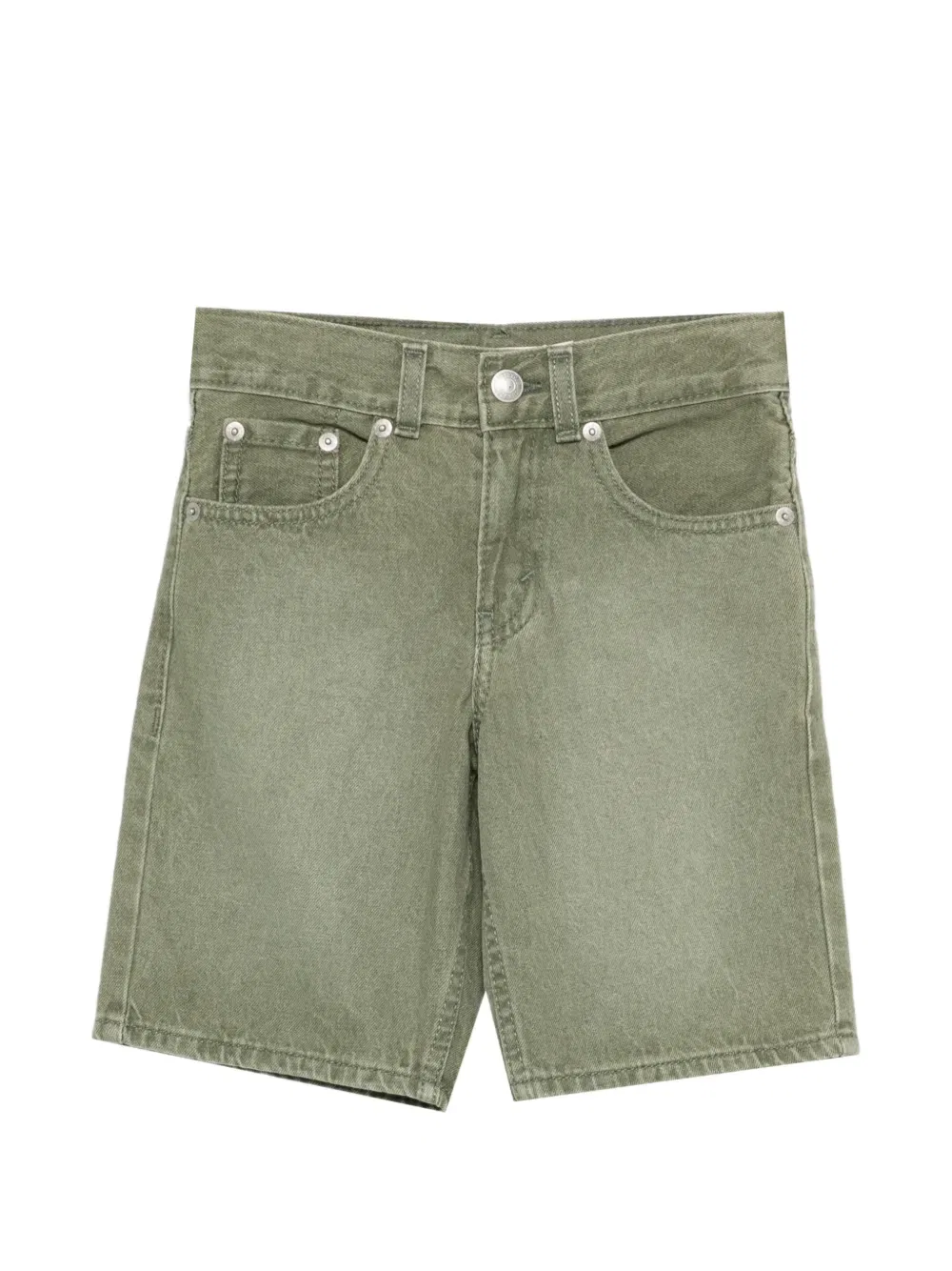 Джинсовые шорты на пуговицах Levi'S Kids, зеленый