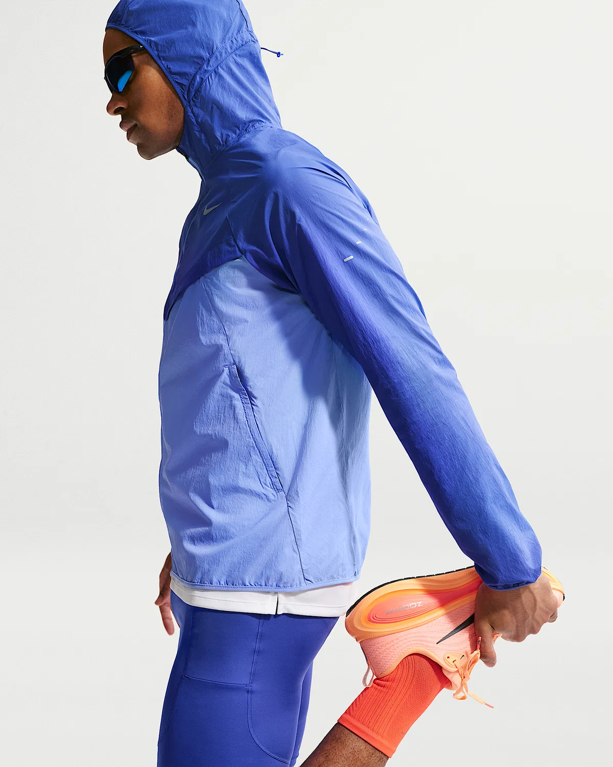 Мужская ветровка Nike Stride Repel UV для бега, Lapis/Royal Pulse — фото 3