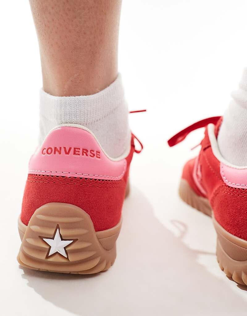 Красно-розовые кроссовки Converse Run Star — фото 4