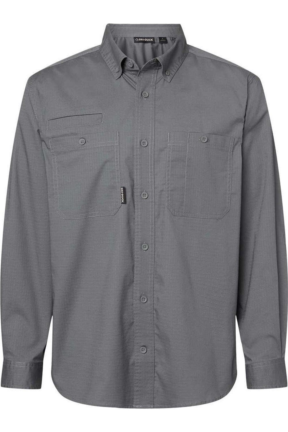 

DRI DUCK Craftsman тканая рубашка, цвет gunmetal