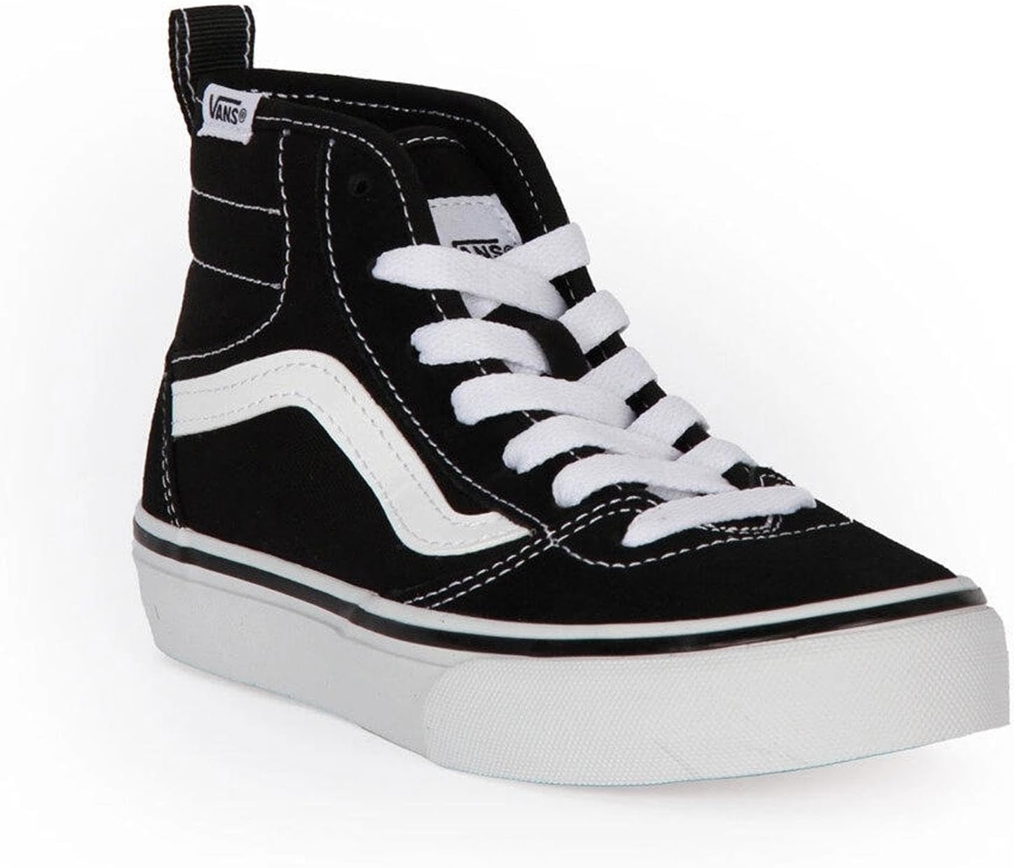 Vans Unisex-Child Ashwood Hi Decon высокие, Suede/Canvas Black/White — фото 2