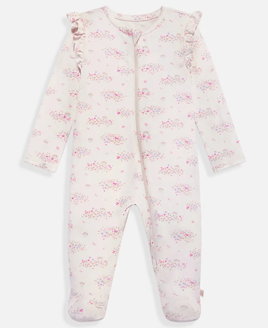 Детский комбинезон Everyday Baby Essentials для девочек с оборками, двусторонней молнией и закрытыми ножками First Impressions