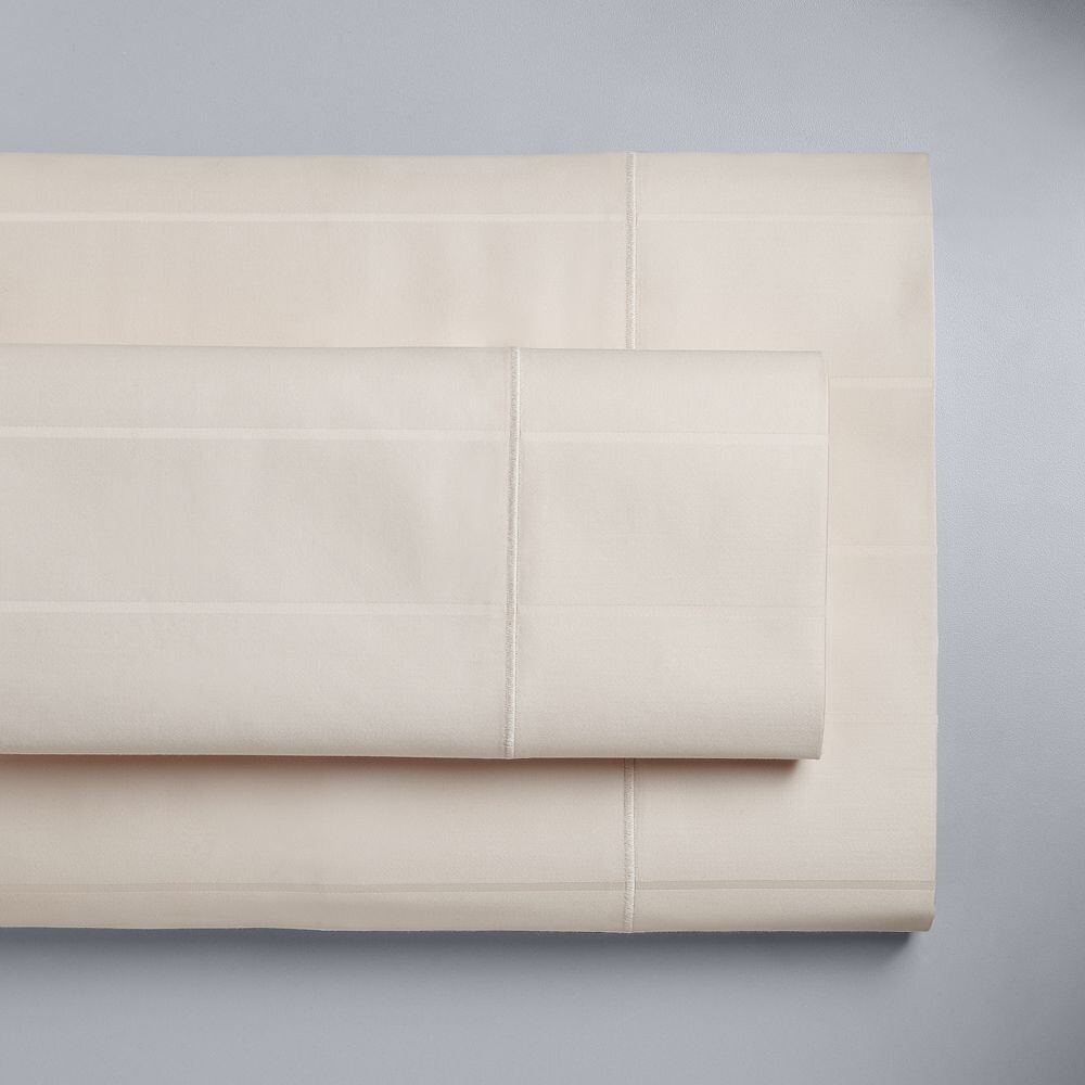 

Комплект простыней или наволочек Simply Vera Vera Wang Pima Cotton 600 с плотностью нитей, цвет Ivory Stripe