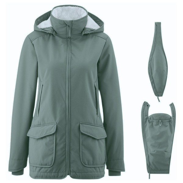 

Женская всепогодная слингокуртка, уютная и универсальная - парка Mamalila, Agave