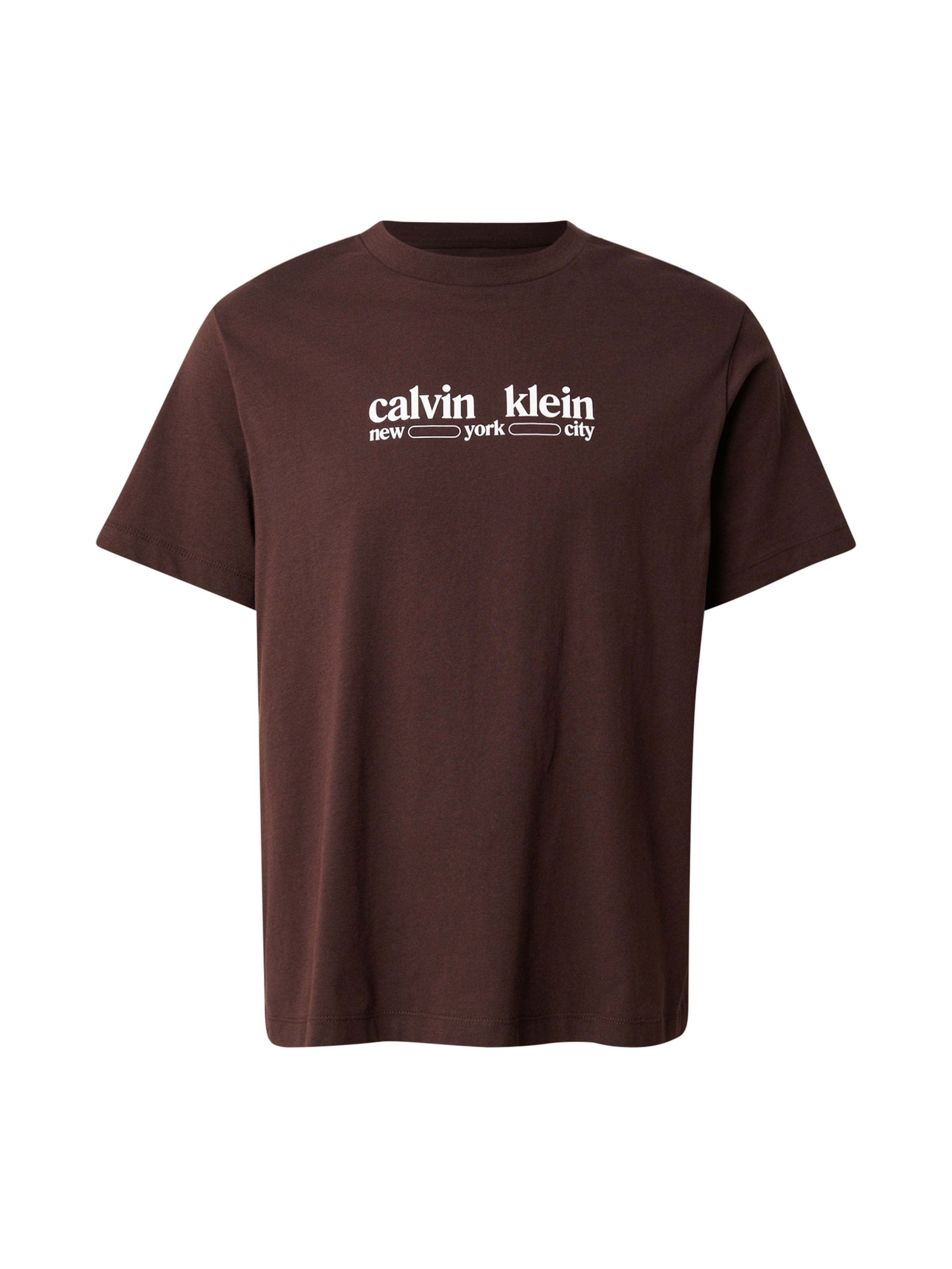 

Calvin Klein Jeans Футболка 'NYC' в коричневом цвете