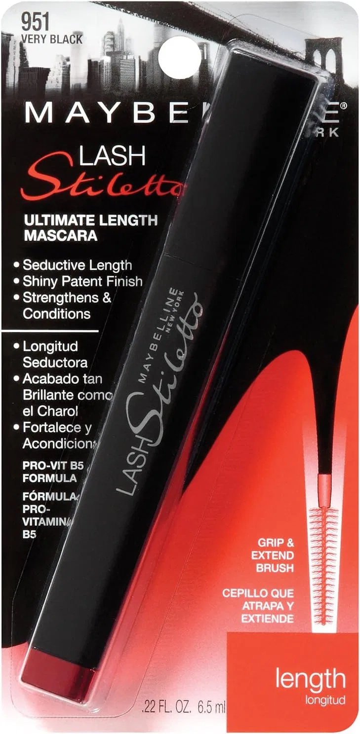 Тушь для ресниц удлиняющая Maybelline Lash Stiletto Ultimate Length, очень черный — фото 2