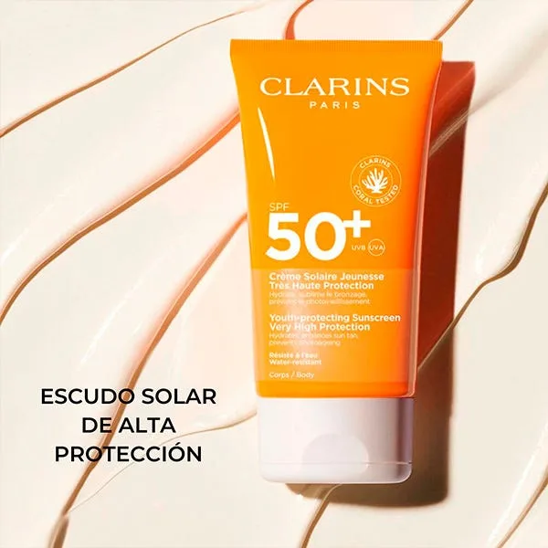 Солнцезащитный крем для тела с антивозрастным эффектом SPF50+ 150 мл CLARINS — фото 4
