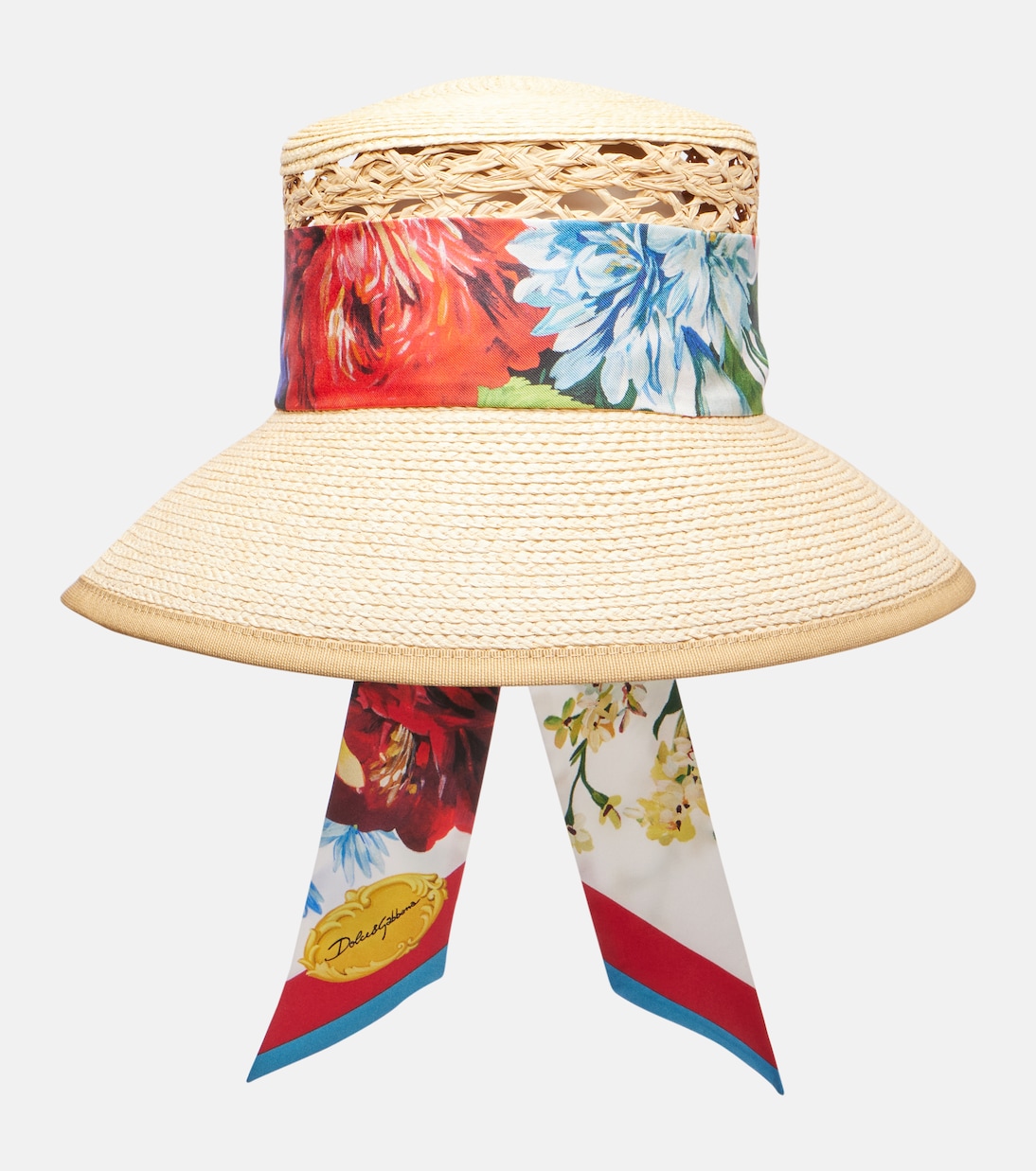 

Шляпа от солнца с деталью-шарфом из рафии Dolce&Gabbana, Variante Abbinata