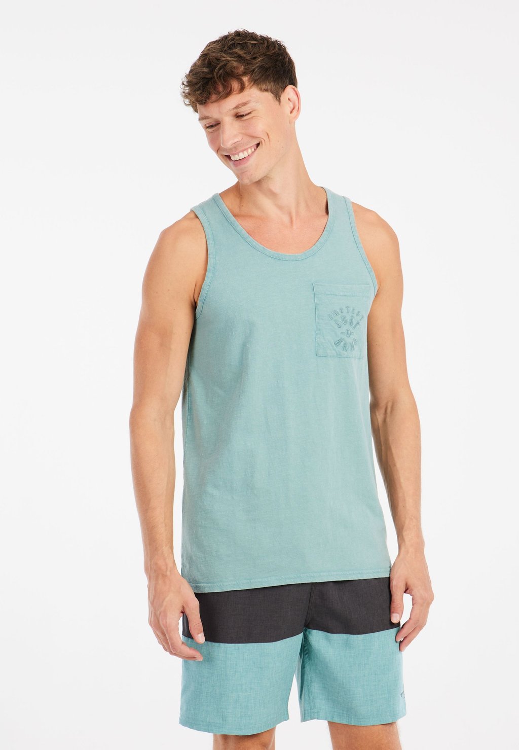 

Майка SINGLETS Protest, цвет Arcticgreen