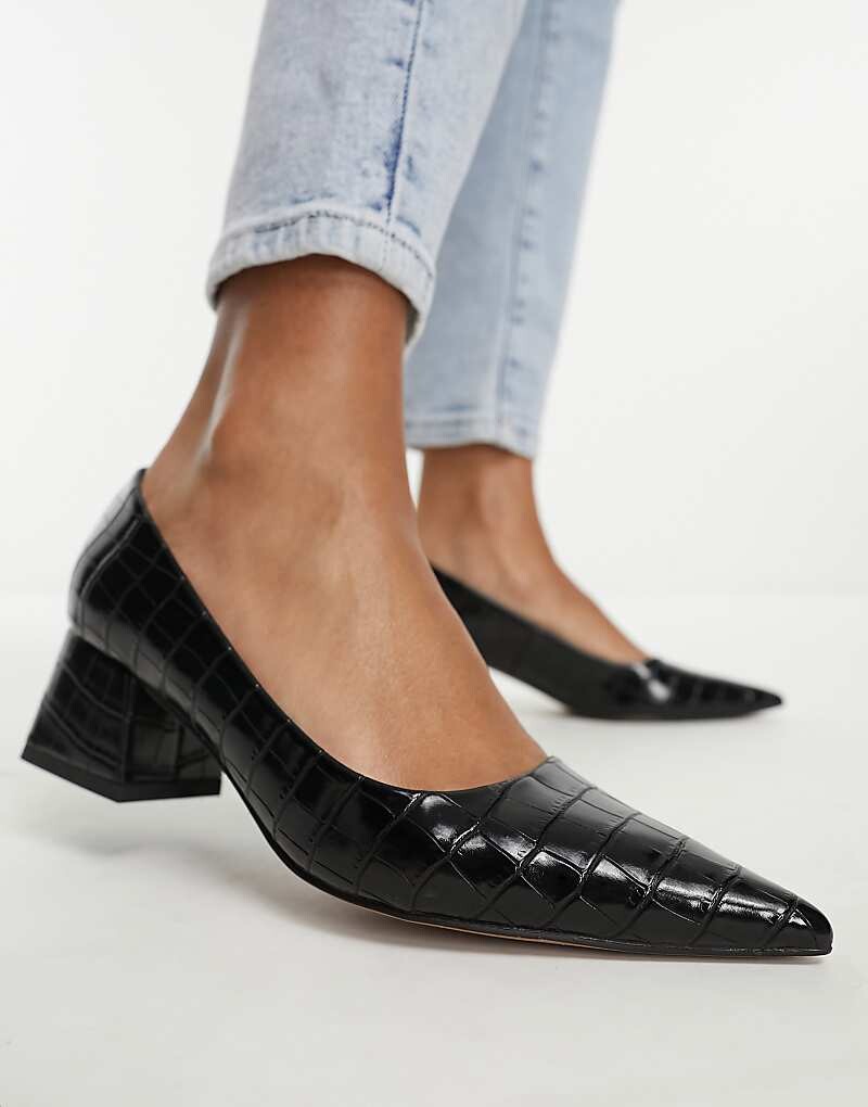 

ASOS DESIGN – Saint – Черные туфли на безумном блочном каблуке