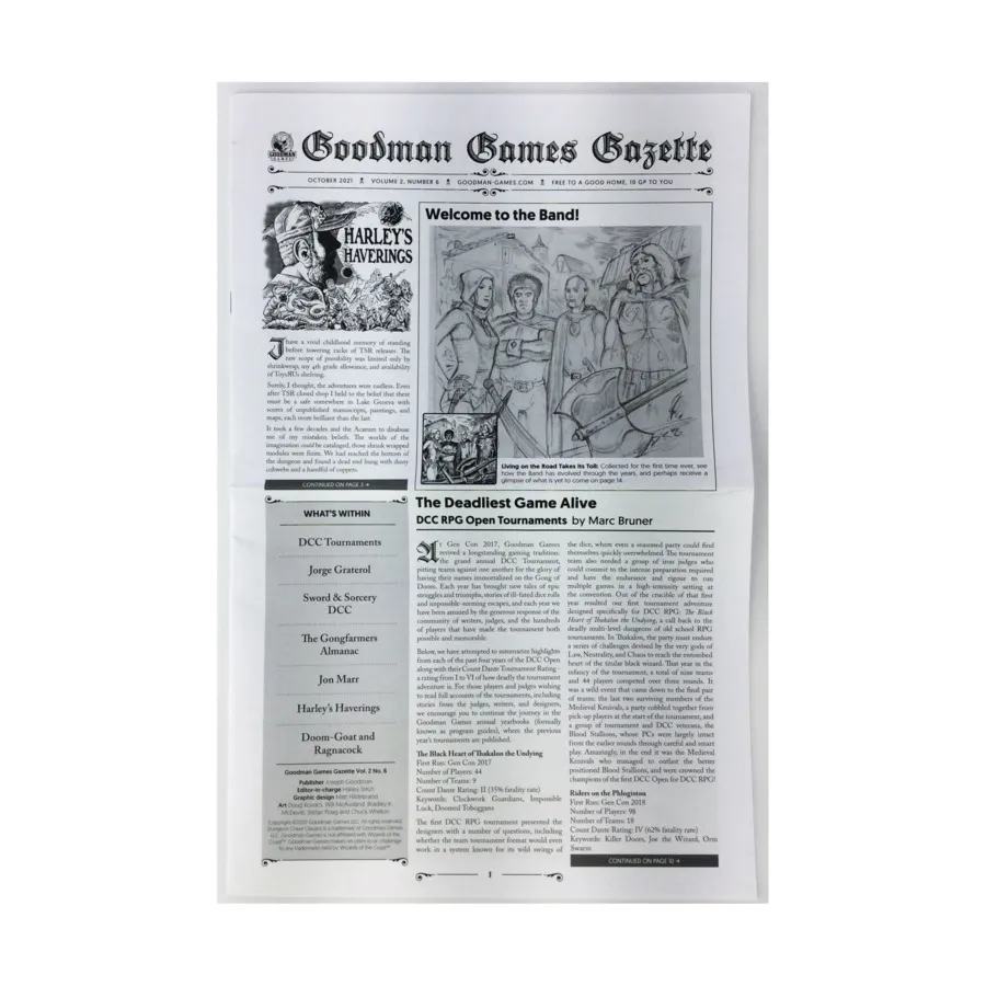 

Том. 2, №6 – октябрь 2021 г., Goodman Games Gazette