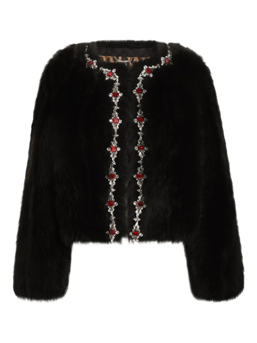 

Куртка со стразами DOLCE & GABBANA, коричневый