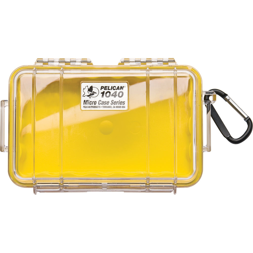 

Чехол Pelican 1040 Micro (прозрачный желтый с цветной подкладкой)