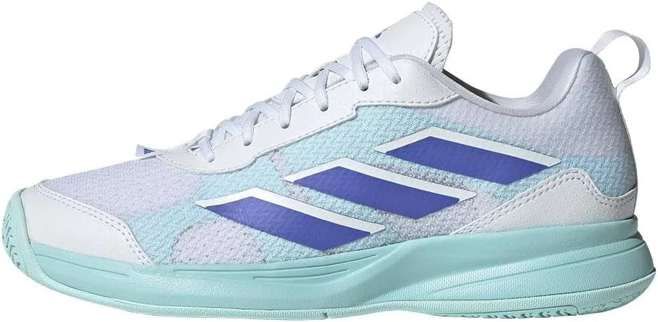 Кроссовки теннисные adidas Avaflash, белые/синие/голубые — фото 2