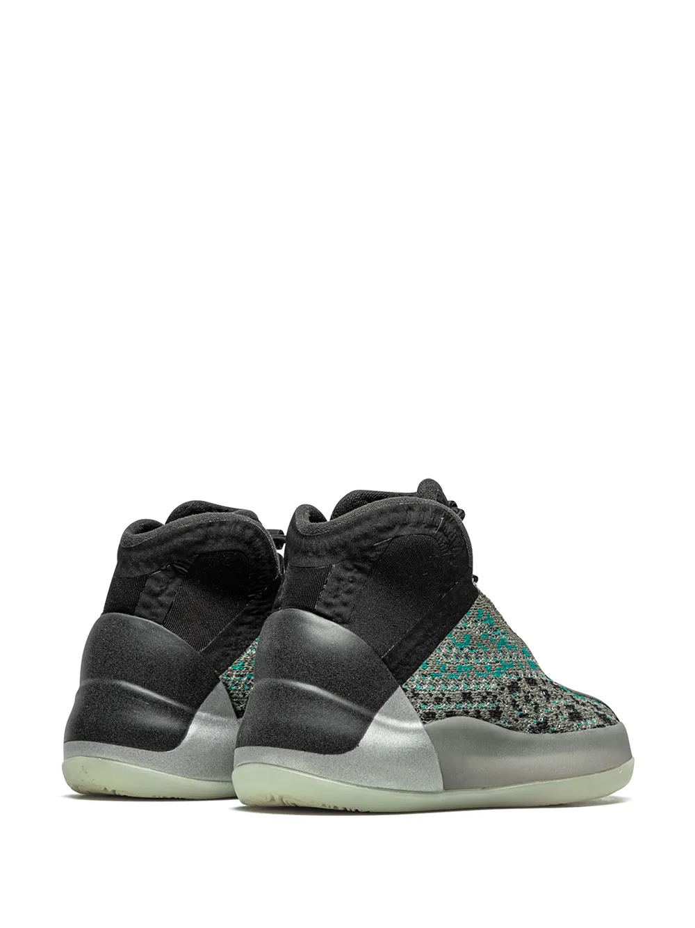 Кроссовки Yeezy QNTM Teal Blue Adidas Yeezy Kids, серый — фото 3