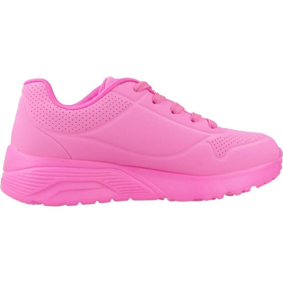 Кроссовки Skechers модель Uno Lite - металлик розового цвета — фото 4