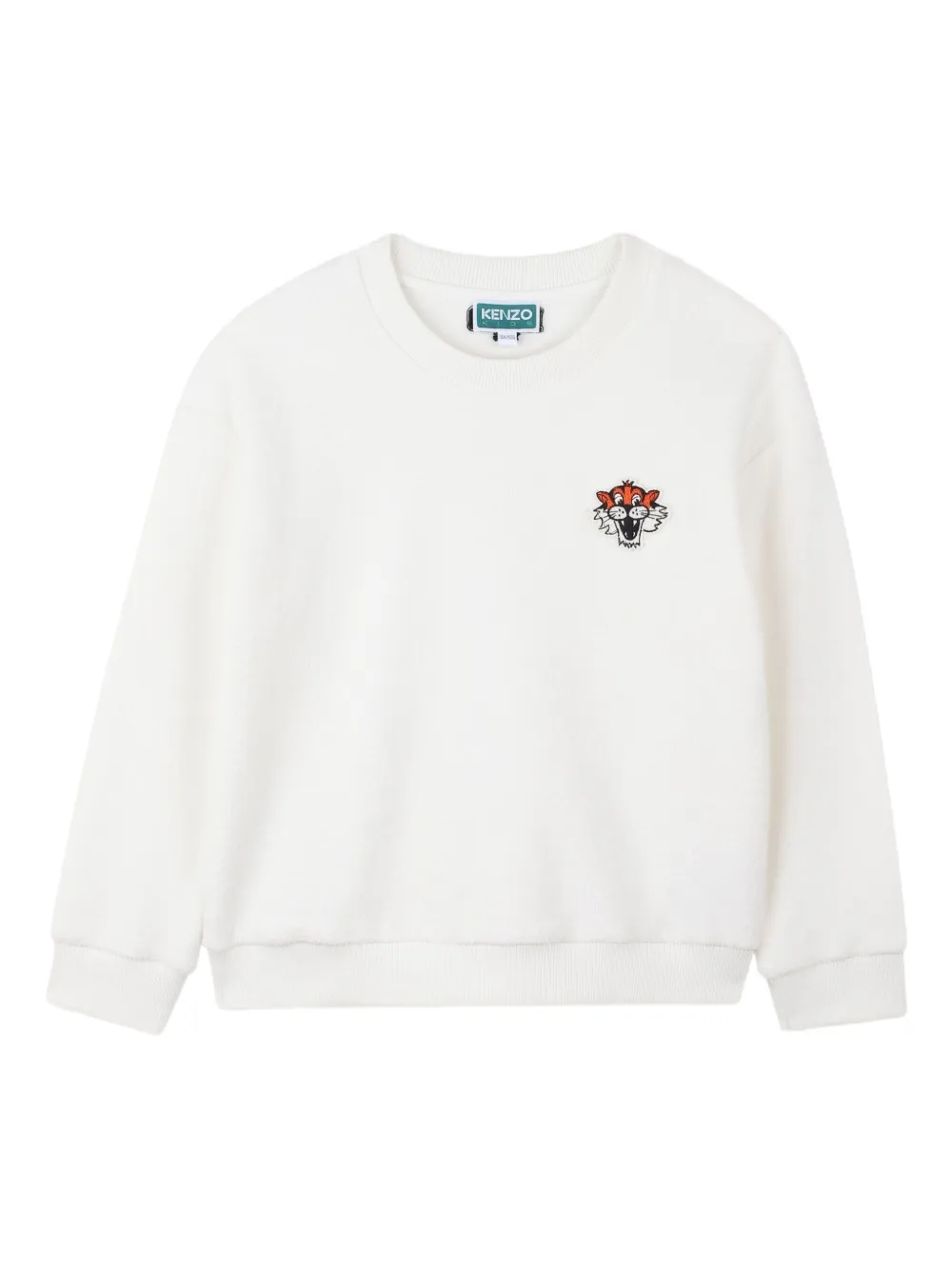 

Толстовка с вышивкой Tiger Kenzo Kids, белый