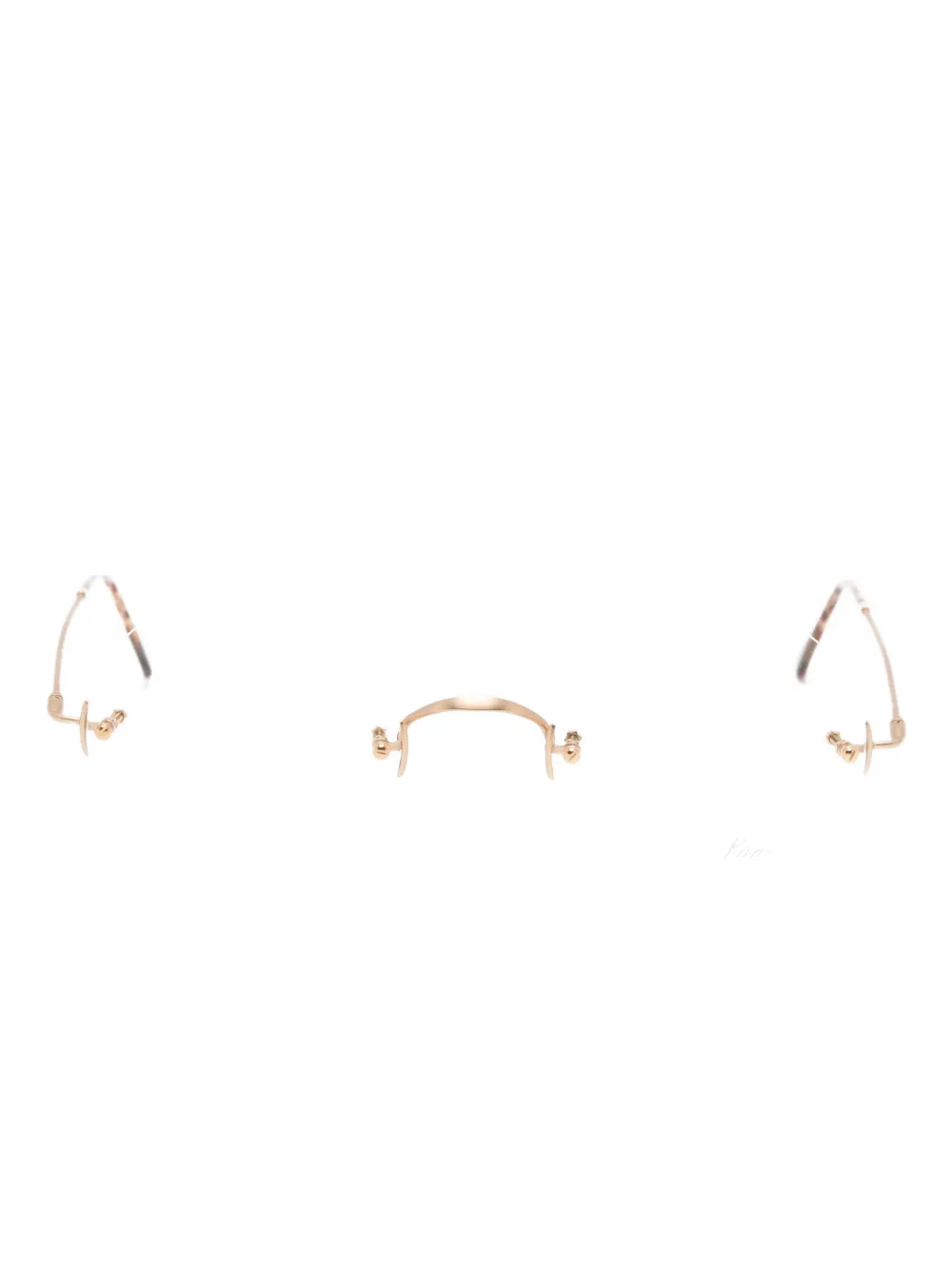 

Классические очки в круглой оправе Lunor, золотистый