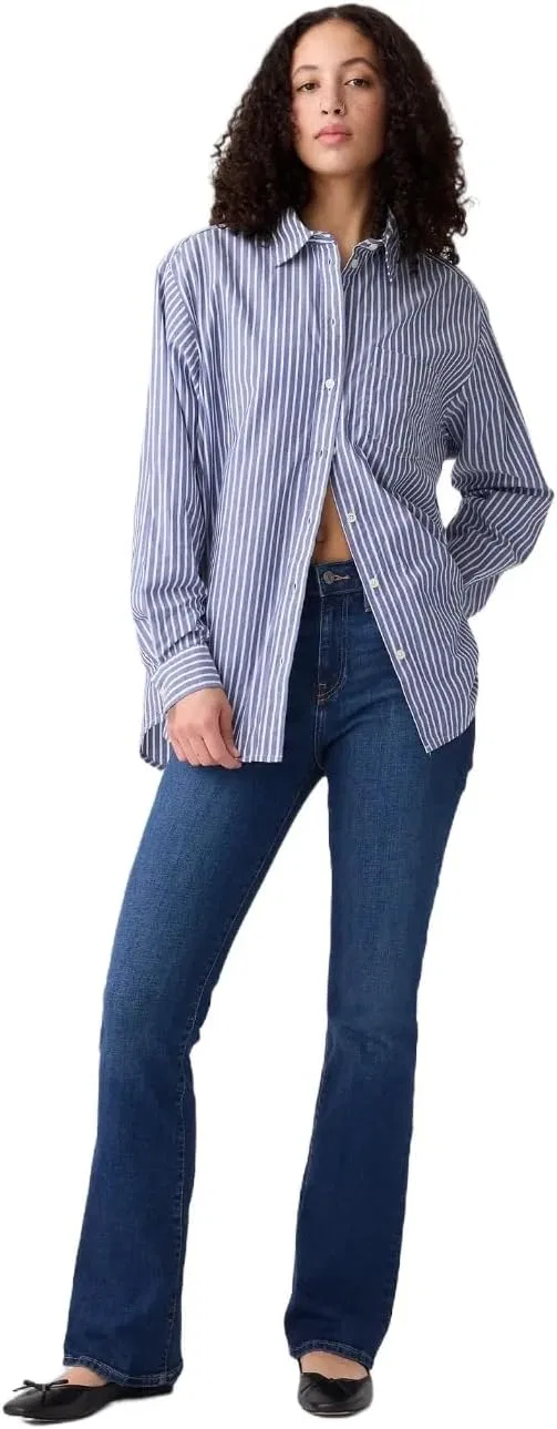 Джинсы, зауженные к низу, GAP, средняя стирка