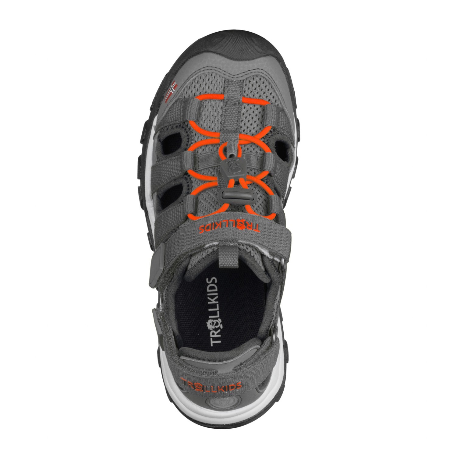 Сандалии Trollkids Kid's Kristiansand Sandal XT, цвет Anthracite/Orange — фото 2