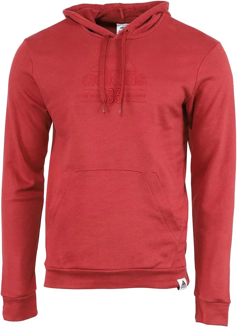Толстовка Adidas male brilliant basics с капюшоном, красный