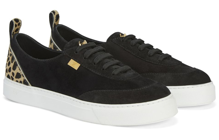 Женские кожаные низкие кроссовки Zenas Suede Low top Sneakers Giuseppe Zanotti — фото 3