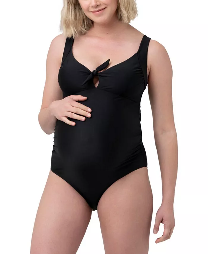 

Слитный купальник для беременных с завязкой спереди Ripe Maternity, черный