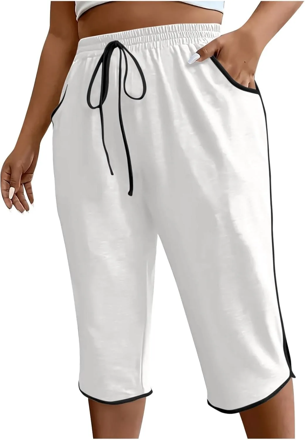 

Женские джоггеры с эластичным поясом и карманами