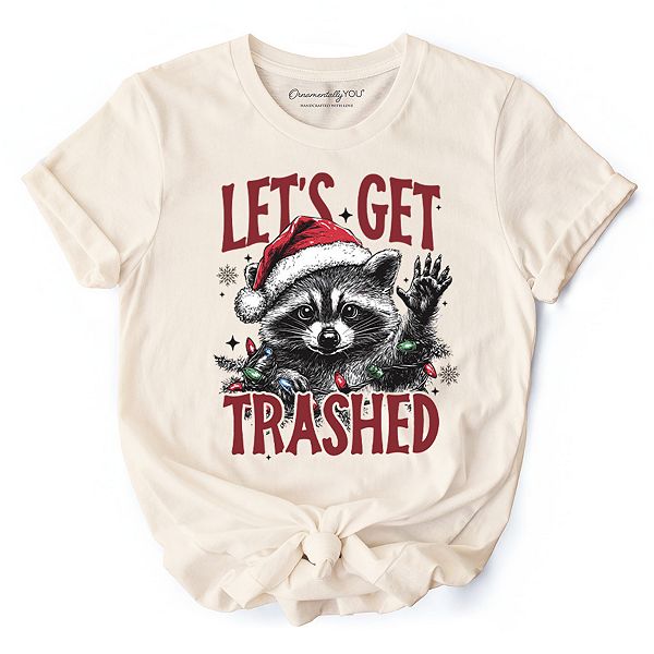 

Футболка Let's Get Trashed с енотом на Рождество, забавная для диких женщин Ornamentallyyou, Natural, Серый, Футболка Let's Get Trashed с енотом на Рождество, забавная для диких женщин Ornamentallyyou, Natural