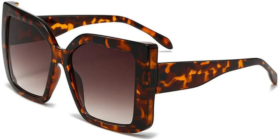 

Большие очки с цветовым блоком и леопардовым принтом, модные, для активного отдыха, с защитой от УФ-излучения, для пляжного отдыха, SUN3705 Generic, Leopard