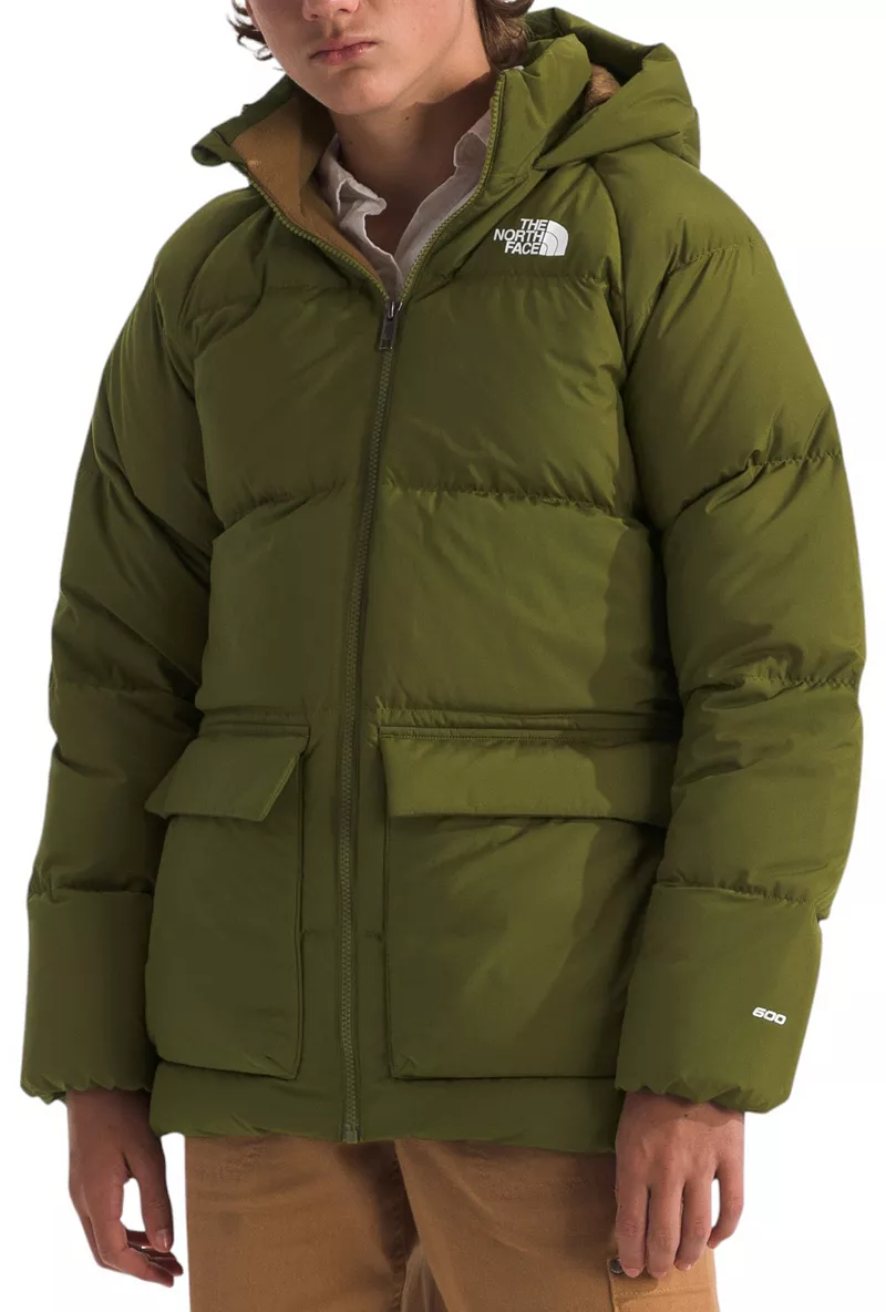 

Детская короткая парка North Down на флисовой подкладке The North Face, цвет Forest Olive
