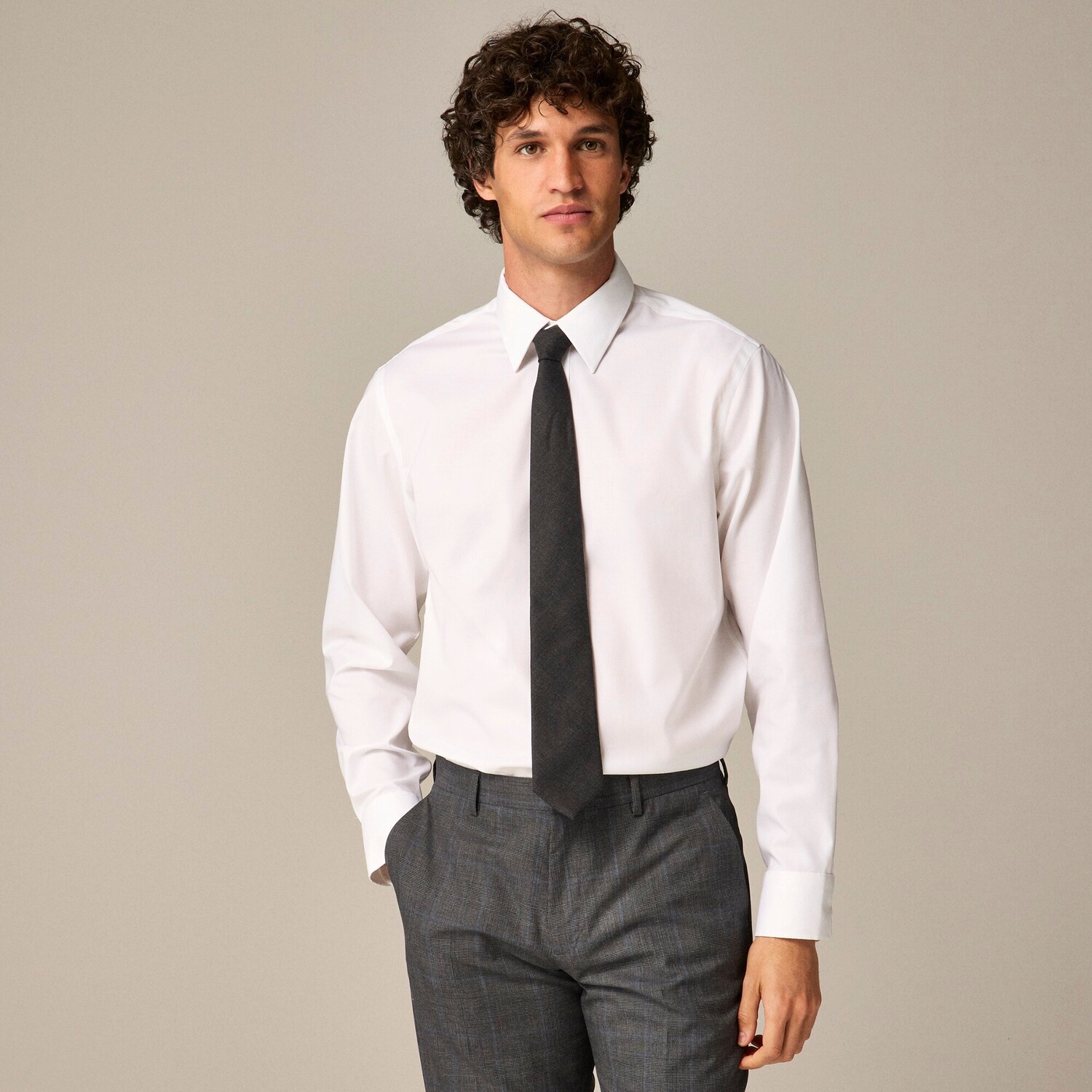 

Рубашка Bowery Performance Stretch с отложным воротником J.Crew, белый