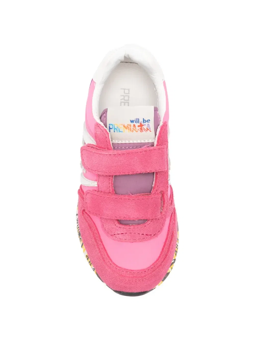 Кроссовки на липучках Sky V Premiata Kids, розовый — фото 3