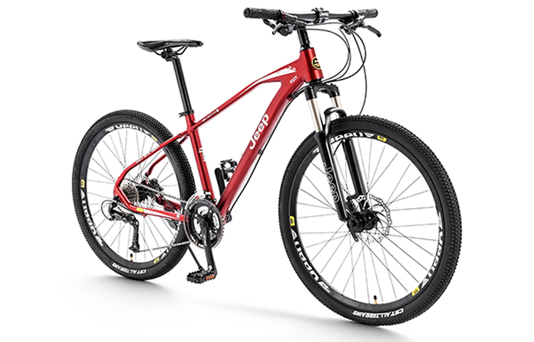 

Горный велосипед Forest Trail с алюминиевым сплавом, дисковыми тормозами, для активного отдыха и взрослых Jeep, china красный