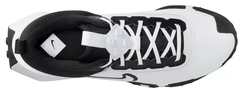 Мужские бейсбольные кроссовки Nike Air Diamond Varsity Turf, белый/черный/белый — фото 3