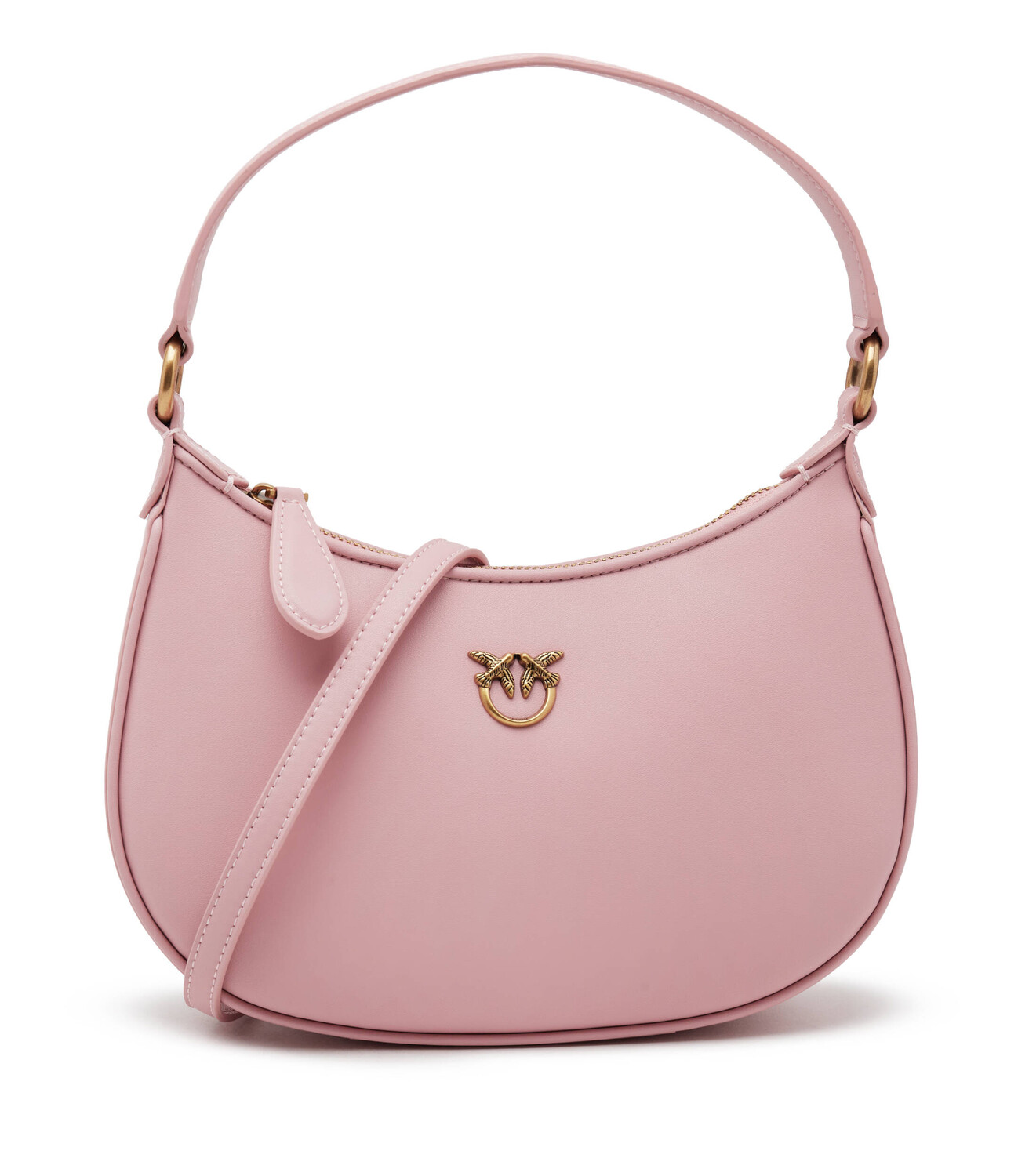 

Сумка-хобо Pinko HALF MOON MINI VITELLO SETA, пудрово-розовый