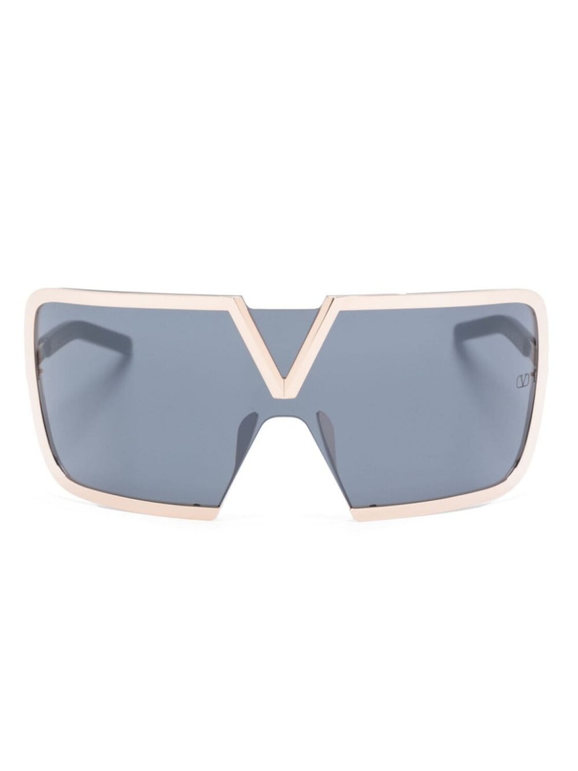 

Valentino Eyewear солнцезащитные очки V-Romask с прямым верхом, коричневый