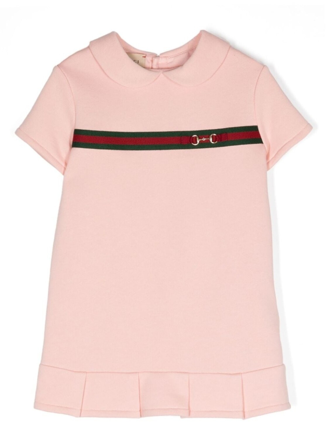 

Gucci Kids платье из хлопка с отделкой в виде паутины, розовый