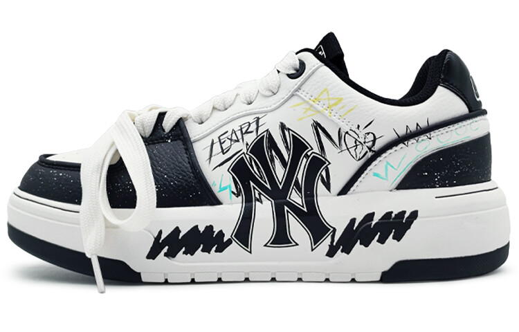 

Кроссовки MLB Chunky Liner Skateboarding Shoes Unisex Low-top White/Creek Green/Yellow, белый