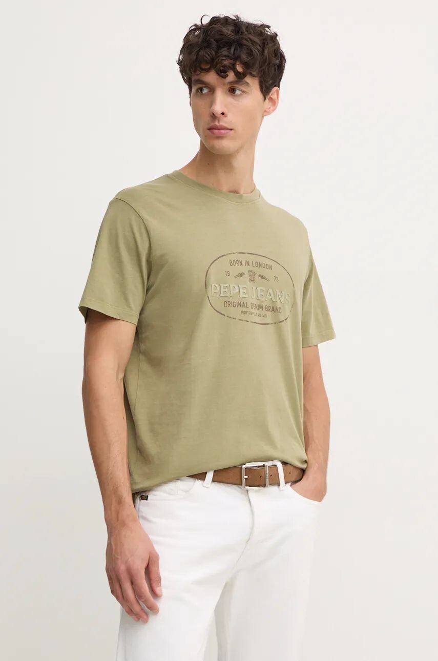 

Хлопковая футболка Pepe Jeans ANDER, зеленый