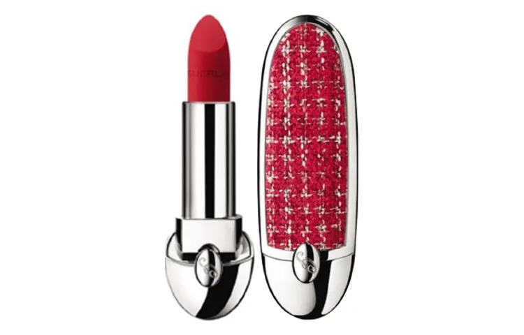 GUERLAIN Carmine Shell Vintage Edition помада-крем с эффектом матового шелка с драгоценными камнями 3,5 г, N°880+ rouge tweed shell