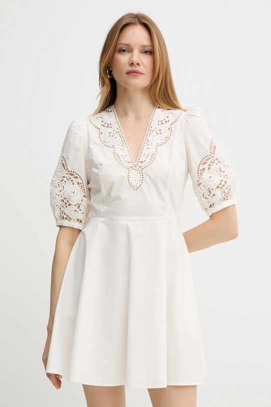 

Хлопковое платье Twinset, бежевый