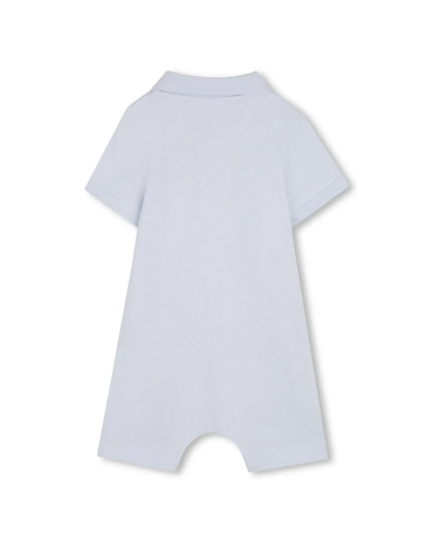 Комбинезон для мальчика с короткими рукавами, однотонный, хлопковый BOSS Kidswear, Natural — фото 3